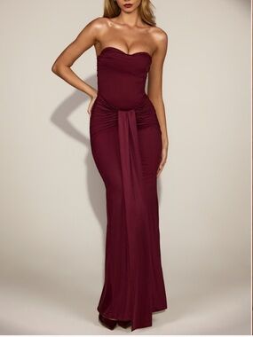cut-out bandeau mini dress in grape Cut-Out Bandeau Bodycon Mini Dress in Grape